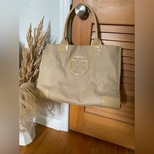 Beige Tory Burch Tote